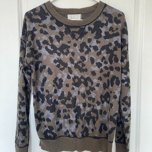 ANTHROPOLOGIE Leopard-Print Sweater